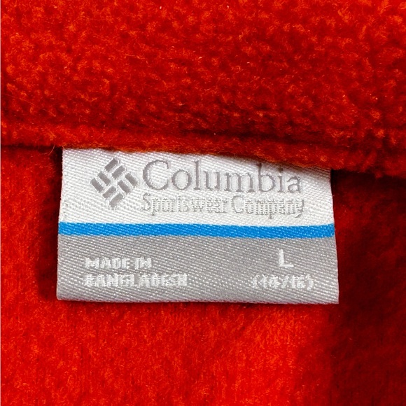 Columbia Youth Vibrant Orange Fleece Jacket - Picture 4 of 8
